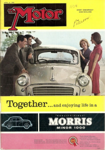 THE MOTOR 1960 APR 27 - MORRIS INOR 1000, AUTO UNION 1000S COUPE, SPEEDWELL